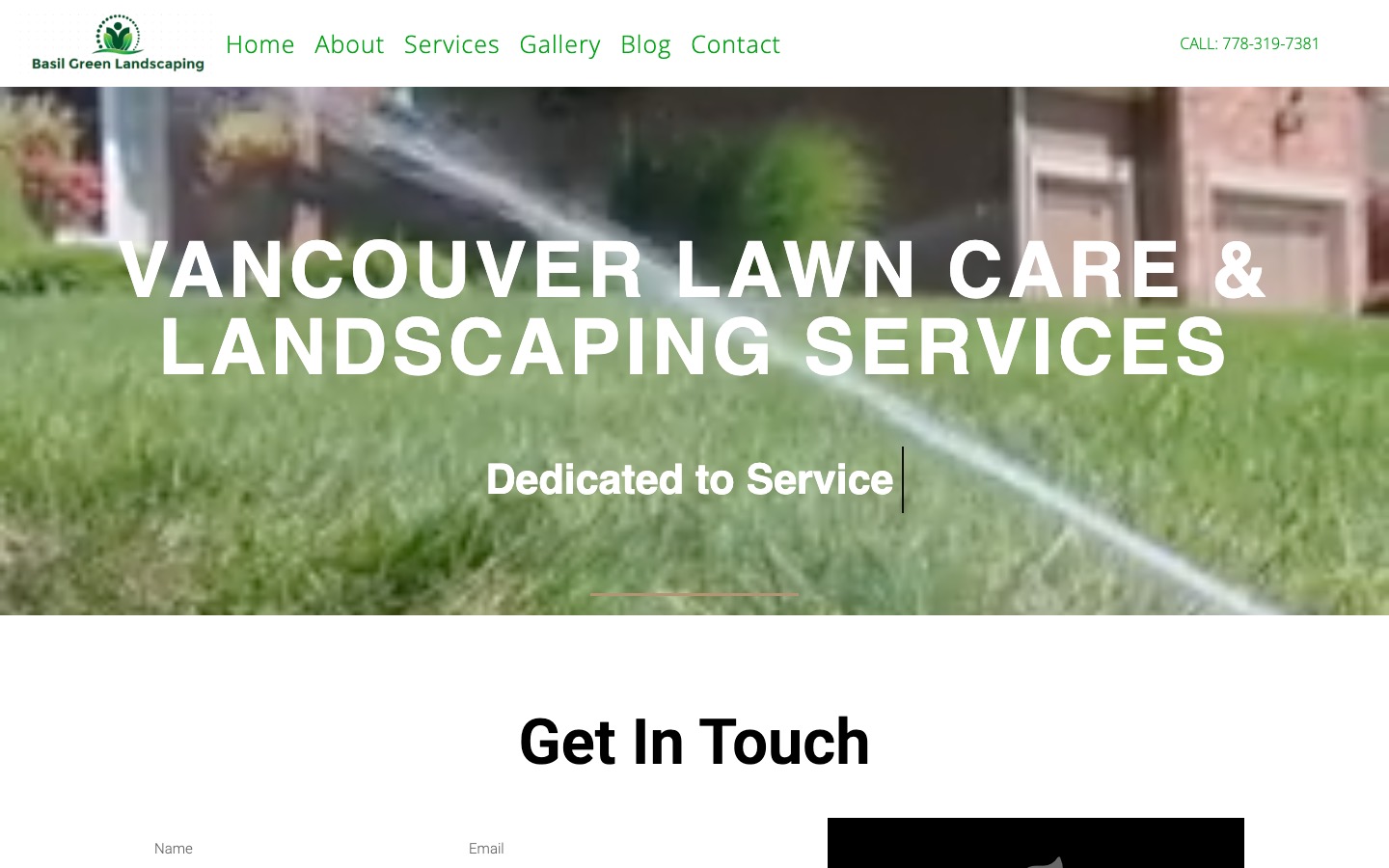 The current homepage